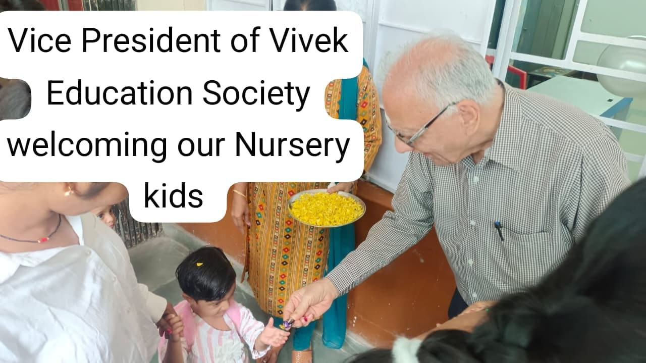 Nursery kids first day at school 